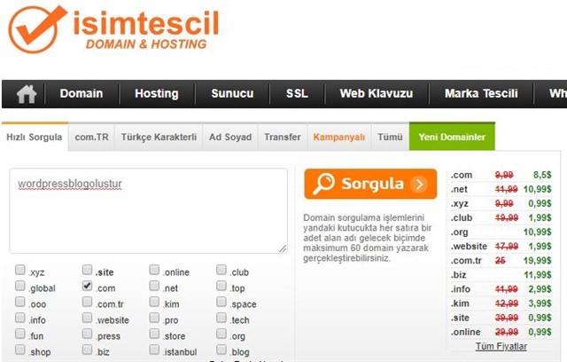 Sıfırdan Wordpress Blog Oluşturma Rehberi isimtescil domain - Sıfırdan Wordpress Blog Oluşturma Rehberi