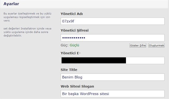 Sıfırdan Wordpress Blog Oluşturma Rehberi wp kurulumu kullanici - Sıfırdan Wordpress Blog Oluşturma Rehberi