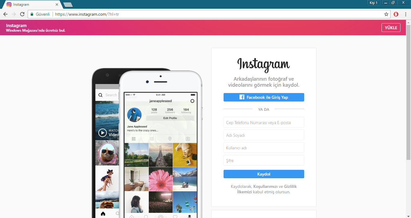 1 - Bilgisayardan Instagram'a  Fotoğraf Nasıl Yüklenir?