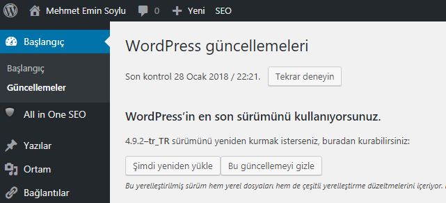 Wordpress Hız Optimizasyonu wordpress guncelleme - Wordpress Hız Optimizasyonu