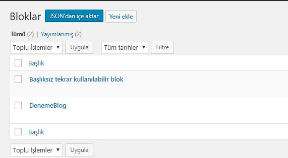 tekrar kullanilir blog 5 - Gutenberg Nasıl Kullanılır?