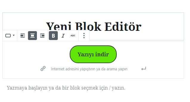 yeniwpeditoru buton ekleme - Gutenberg Nasıl Kullanılır?