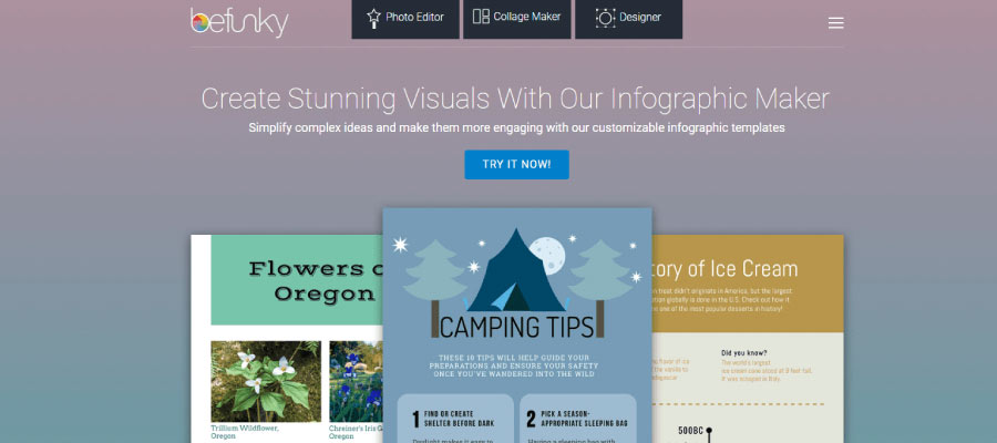 befunky - Ücretsiz İnfografik Oluşturma Araçları