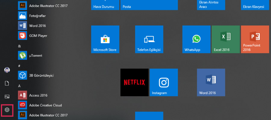 windows karanlık mod 01 - Windows 10 Karanlık Mod Nasıl Yapılır?