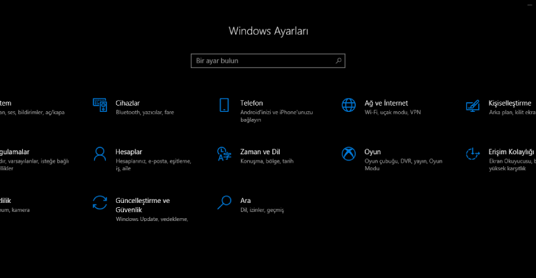 windows karanlık mod 770x400 - Windows 10 Karanlık Mod Nasıl Yapılır?