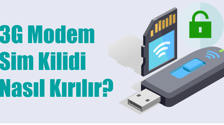 3g modem sim kilidi kırma