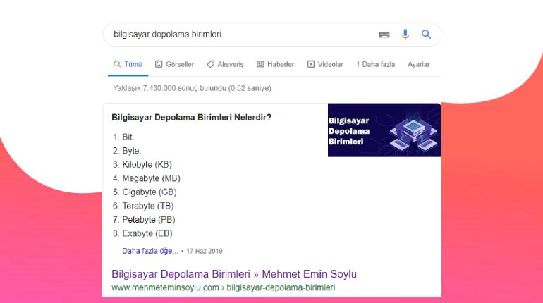 bilgisayar depolama birimleri aramasi - Site İçi SEO Optimizasyonu Nasıl Yapılır? 2022