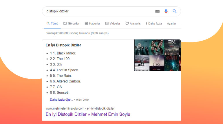 distopik diziler aramasi - Site İçi SEO Optimizasyonu Nasıl Yapılır? 2022