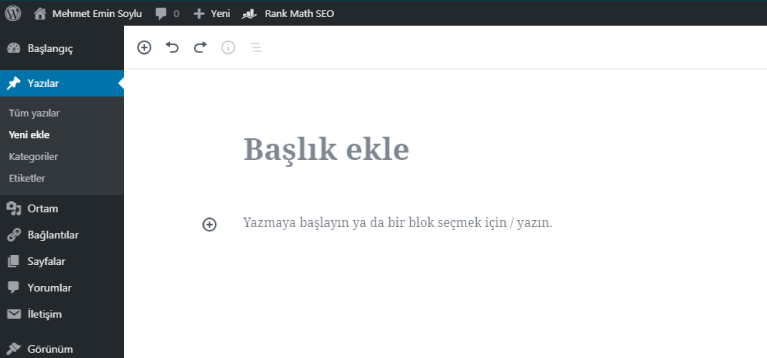 wordpress yazi ekleme - Wordpress Blog Oluşturma Rehberi 2022