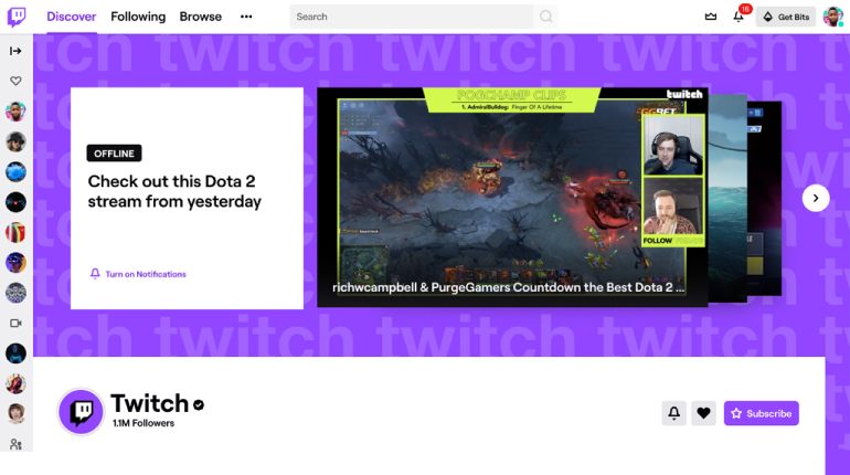 Twitch yeni tasarıma geçti.